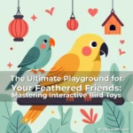 Artistic representation for The Ultimate Playground for Your Feathered Friends: Mastering Interactive Bird Toys