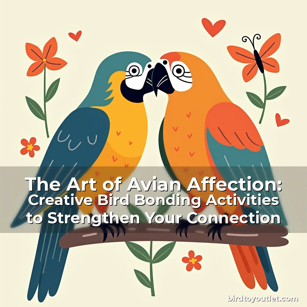 Artistic representation for The Art of Avian Affection: Creative Bird Bonding Activities to Strengthen Your Connection