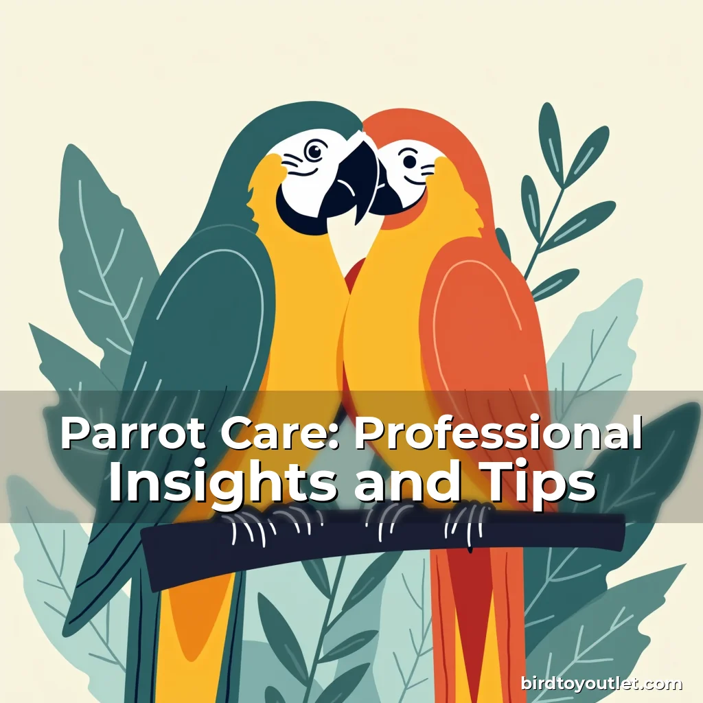 Artistic representation for Parrot Care: Professional Insights and Tips