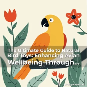 Artistic representation for The Ultimate Guide to Natural Bird Toys: Enhancing Avian Wellbeing Through Nature-Inspired Play
