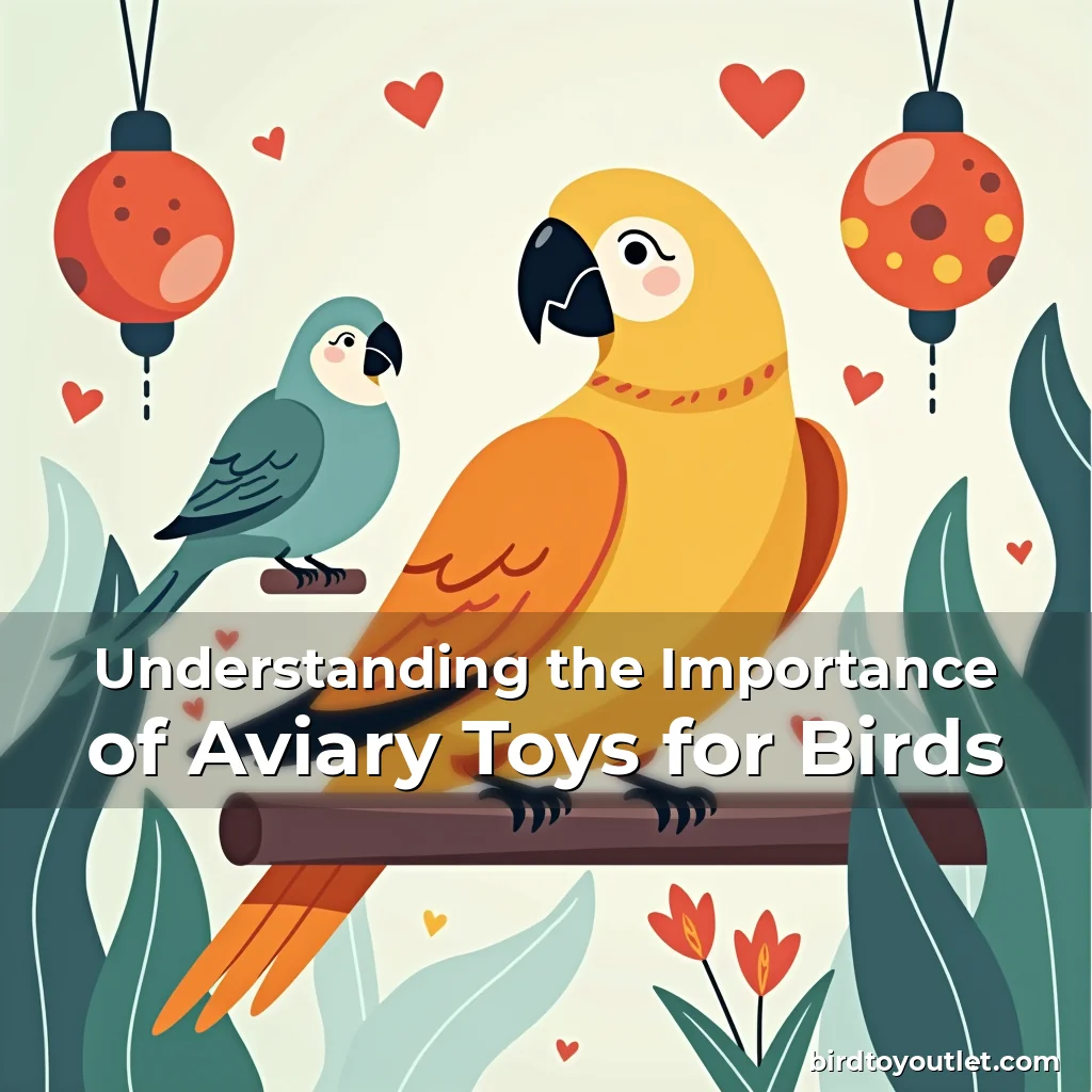 Artistic representation for Understanding the Importance of Aviary Toys for Birds