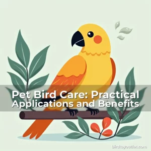 Artistic representation for Pet Bird Care: Practical Applications and Benefits
